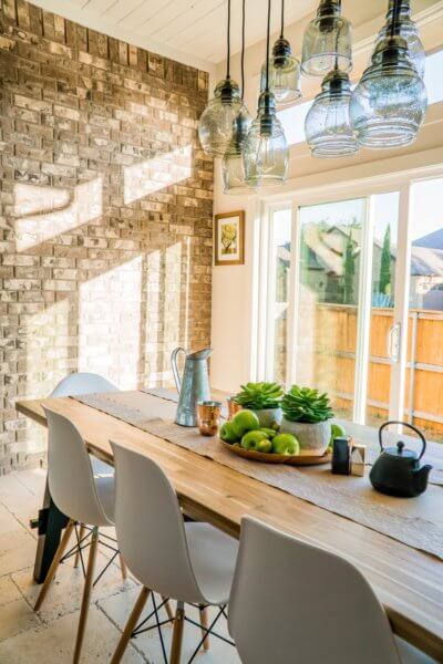 Bright summer home staging