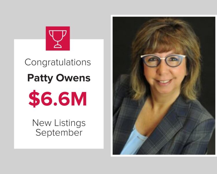 Patty Owens is a Top Performing Agent in September at Mark Spain Real Estate